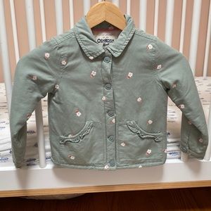OshKosh B'gosh Pink and Green Lightweight Jacket